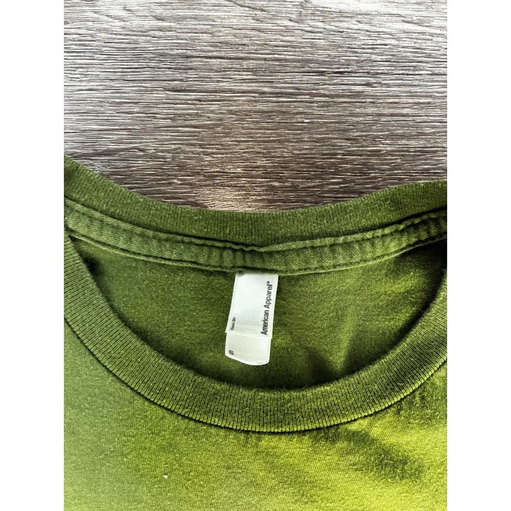 American Apparel Green Premium Nola Made With Soul Tee - Picture 3 of 8